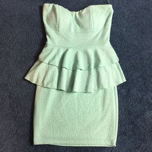 Mint Peplum Dress!